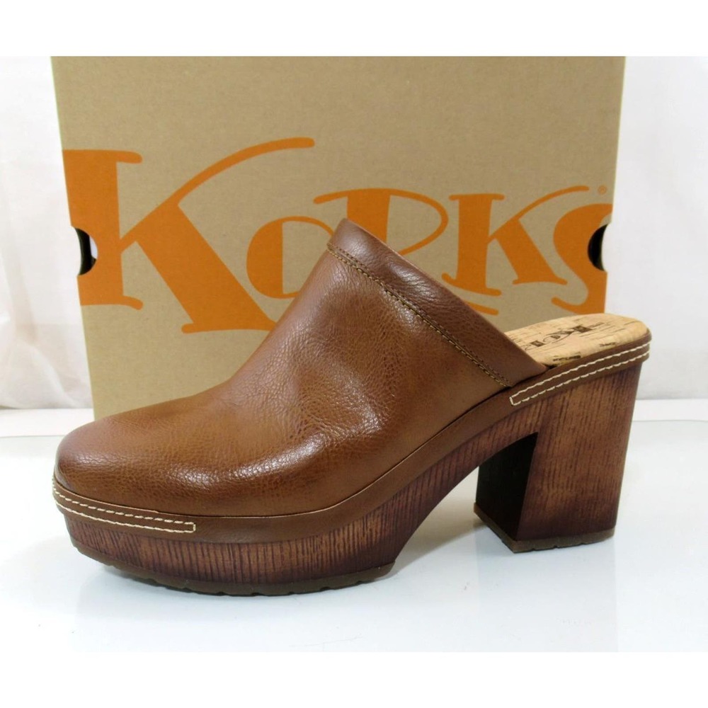 Women's Korks Lori Platform Block Heel Clog Mule … - image 2